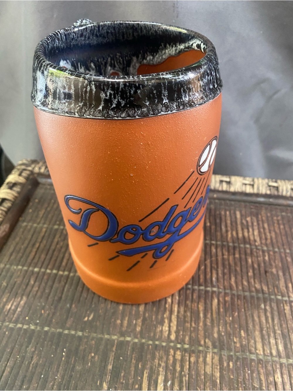 Dodgers pottery mug